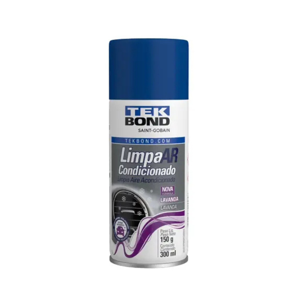 Limpa Ar Condicionado Lavanda Spray 300ml Tekbond