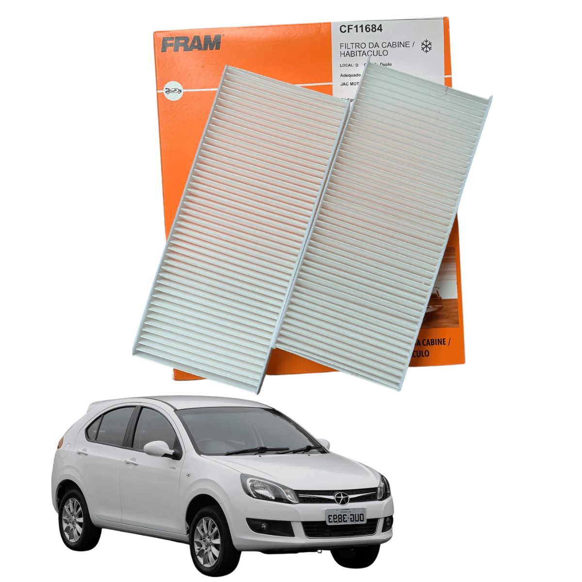 Filtro de Cabine Jac Motors J3 1.4 1.5 - CF11684 Fram
