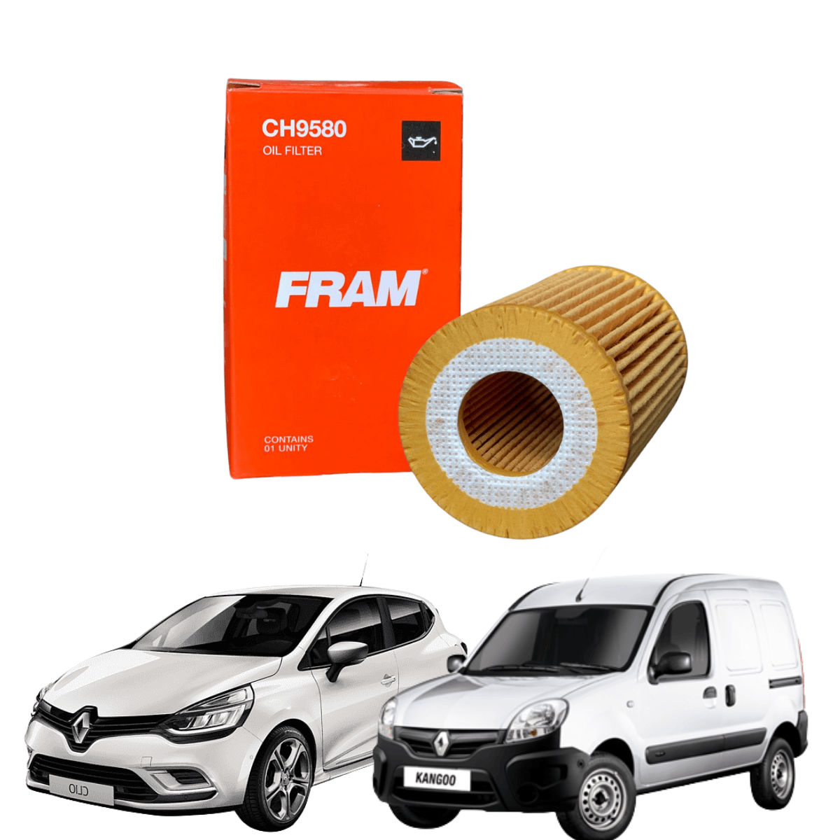 Filtro Óleo Clio Kangoo Twingo - CH9580 FRAM