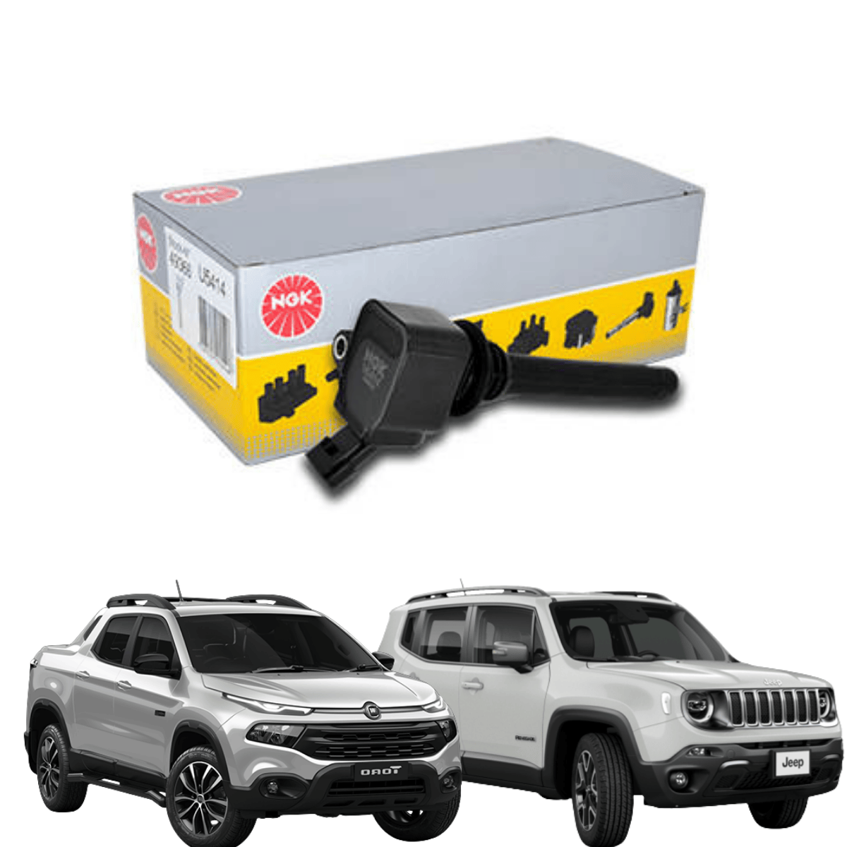 Bobina De Ignicao Fiat Toro 1.8 16v / E.torq Evo - U5414 NGK