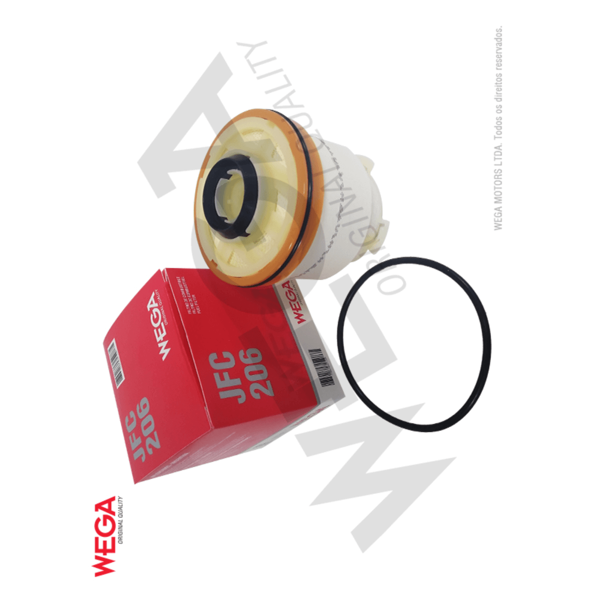 Filtro de Combustivel Toyota Hilux TDI 2.5 - JFC206 Wega