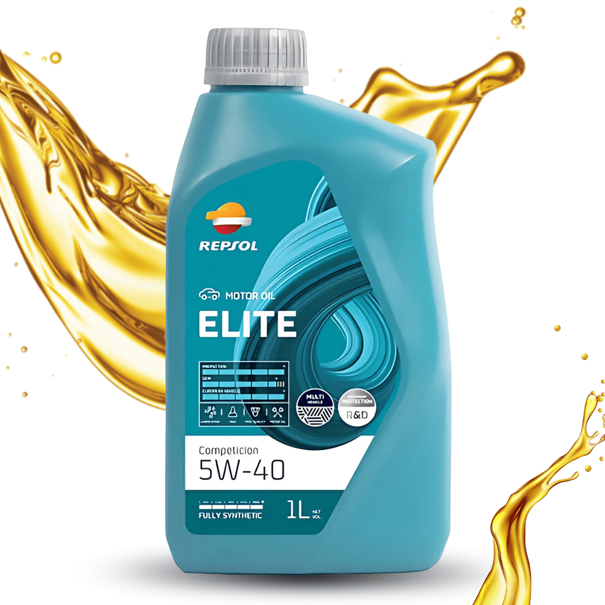 Óleo de Motor Sintético Elite Competicion 5W-40 1L Repsol