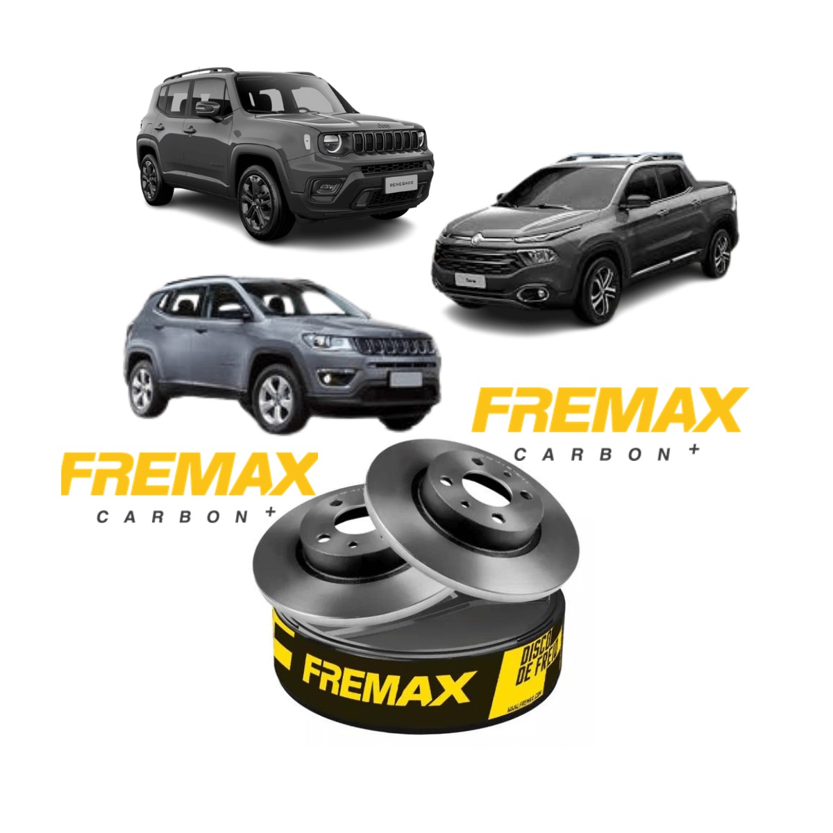 Par Disco de Freio Ventilado Toro Jeep Compass Renegade Fremax BD3608