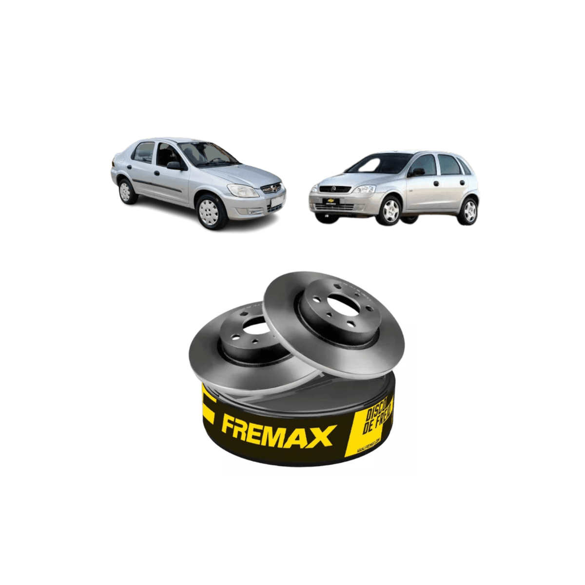Disco de Freio Ventilado Dianteiro  Prisma Corsa Meriva Fremax BD9000