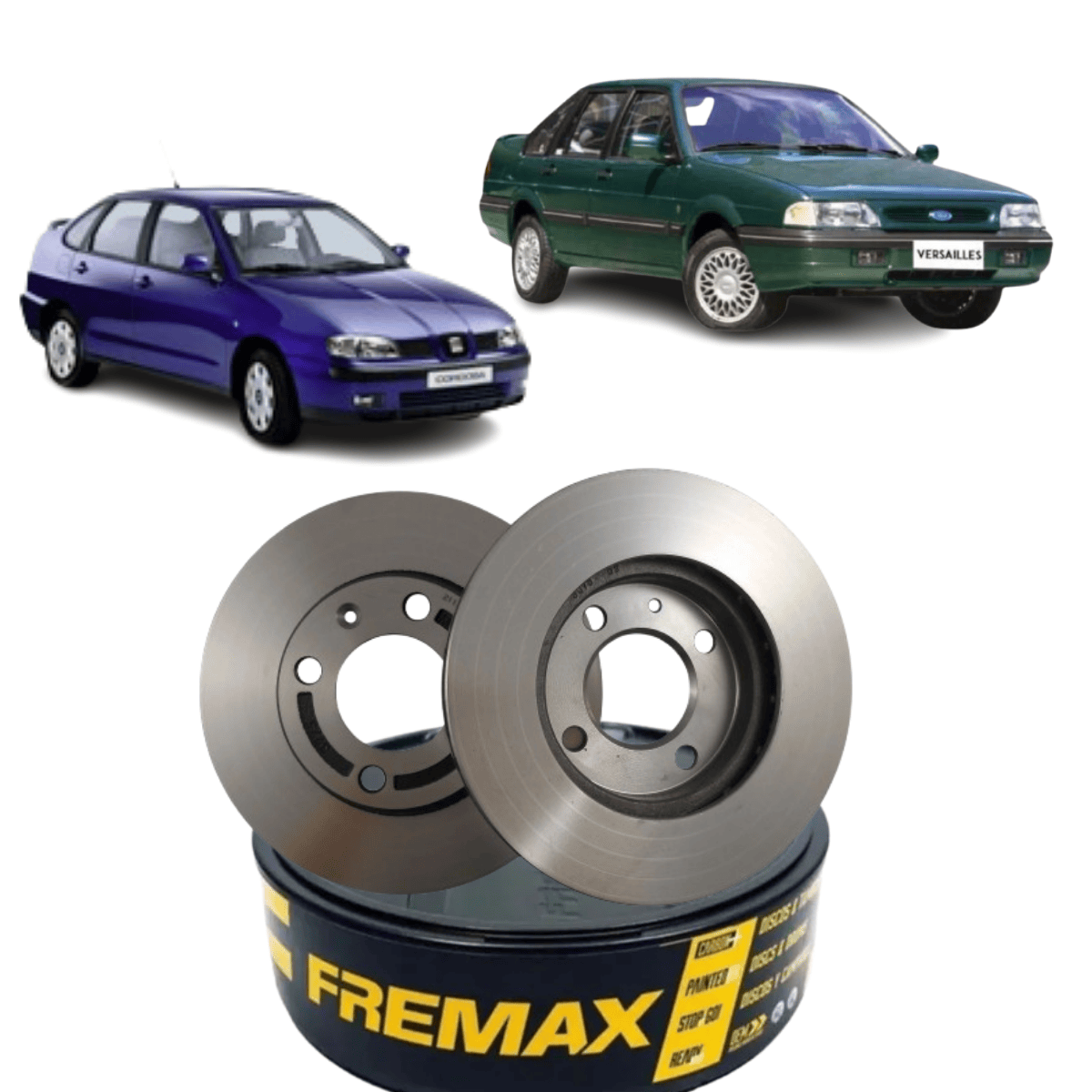 Par Disco de Freio Ventilado Dianteiro  Cordoba Gol Parati Fremax BD3975
