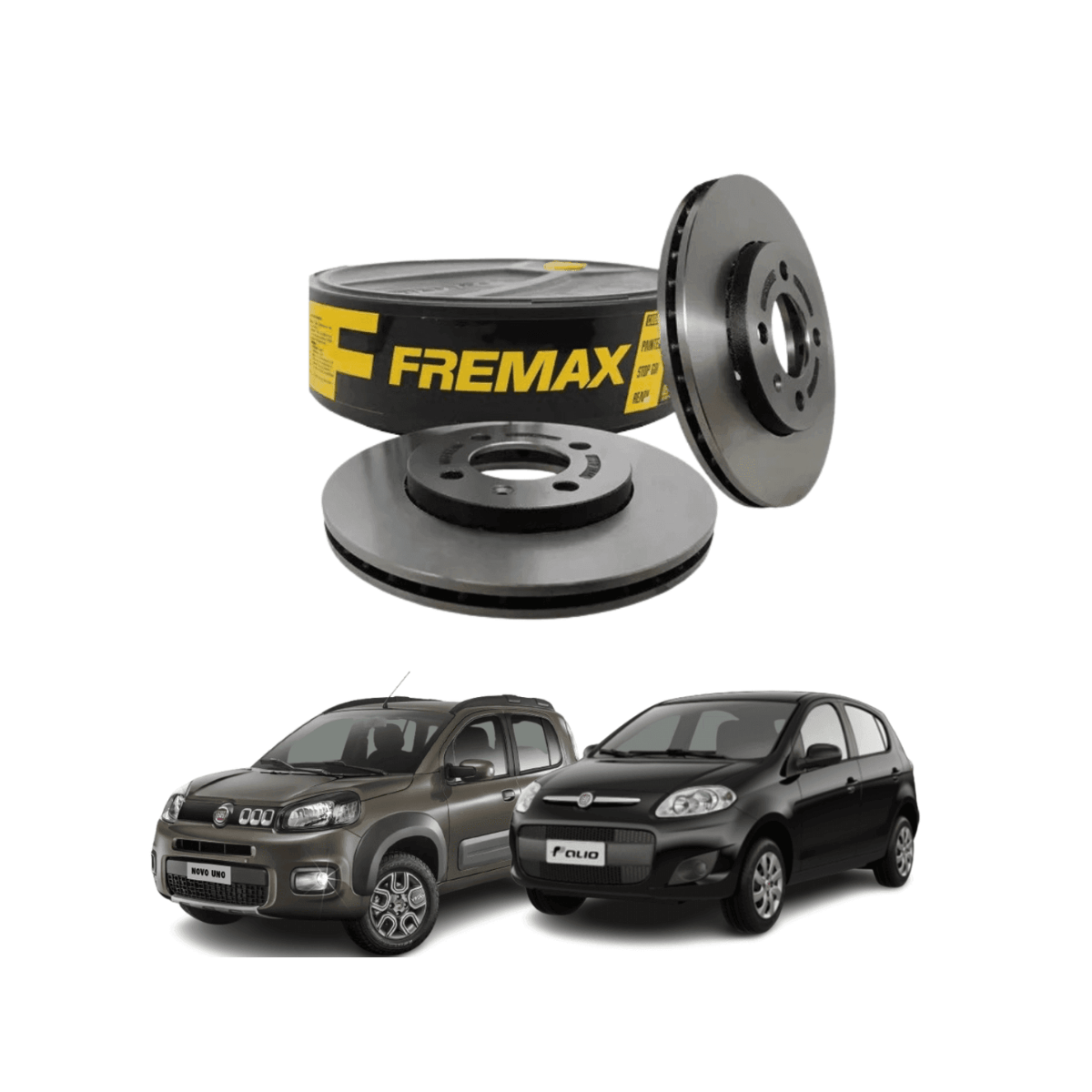 Par Discos de Freio Ventilados Fremax Palio/Uno 2009 a 2017 Fremax BD8929