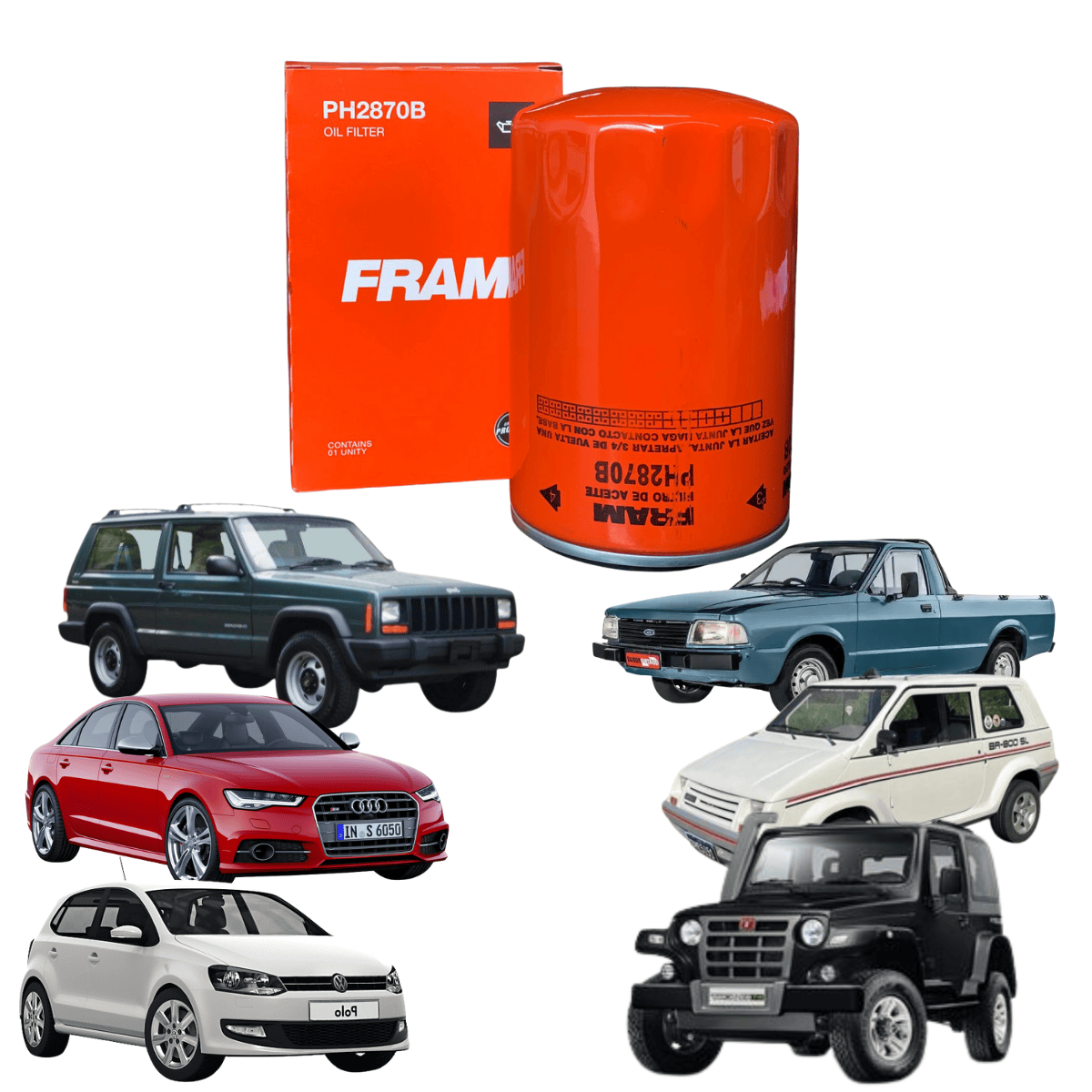 Filtro Óleo VW Ford Audi Gurgel Jeep Troller - PH2870B Fram