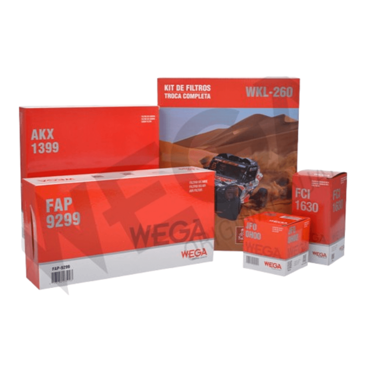 Kit de Filtro Troca Completa Captur Duster Logan - WKL260 Wega