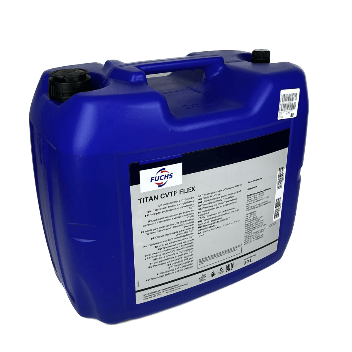 Óleo Câmbio Automático TITAN CVTF FLEX BALDE BB 20L Fuchs