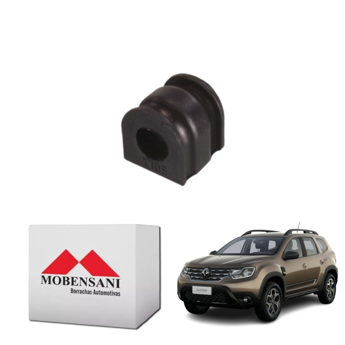Bucha da Barra Estabilizadora Suspesão Dianteira Duster - MB9356 Mobensani