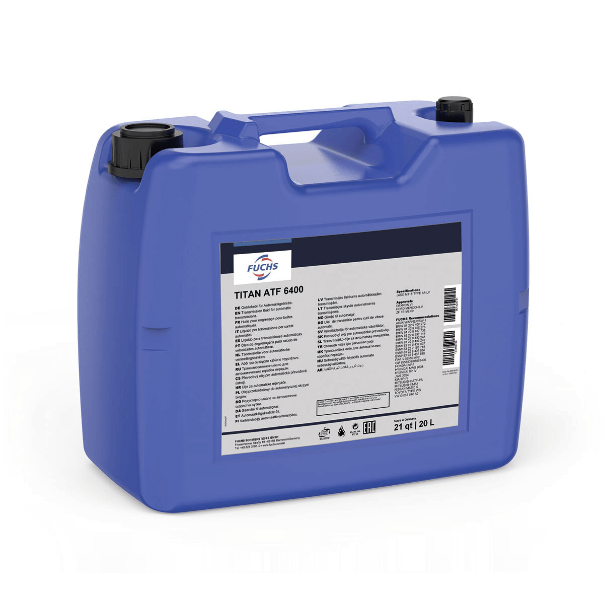Óleo do Câmbio Automático ATF 6400 NN 20L Fuchs