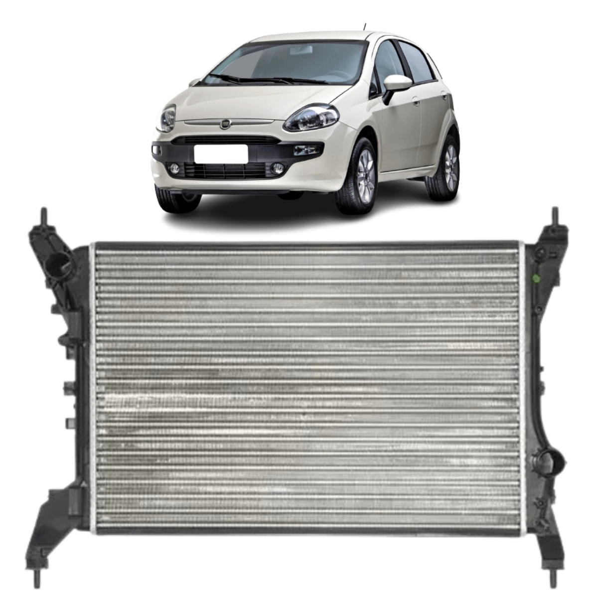 Radiador Fiat Punto 1.4 8V 2008 a 2011 -  IR48410 IRB