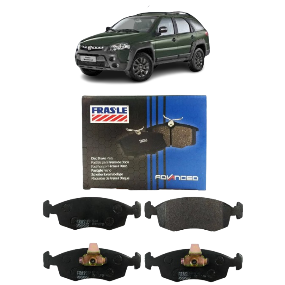 PD68 PAST FREIO DIANT STRADA 1.4 8V