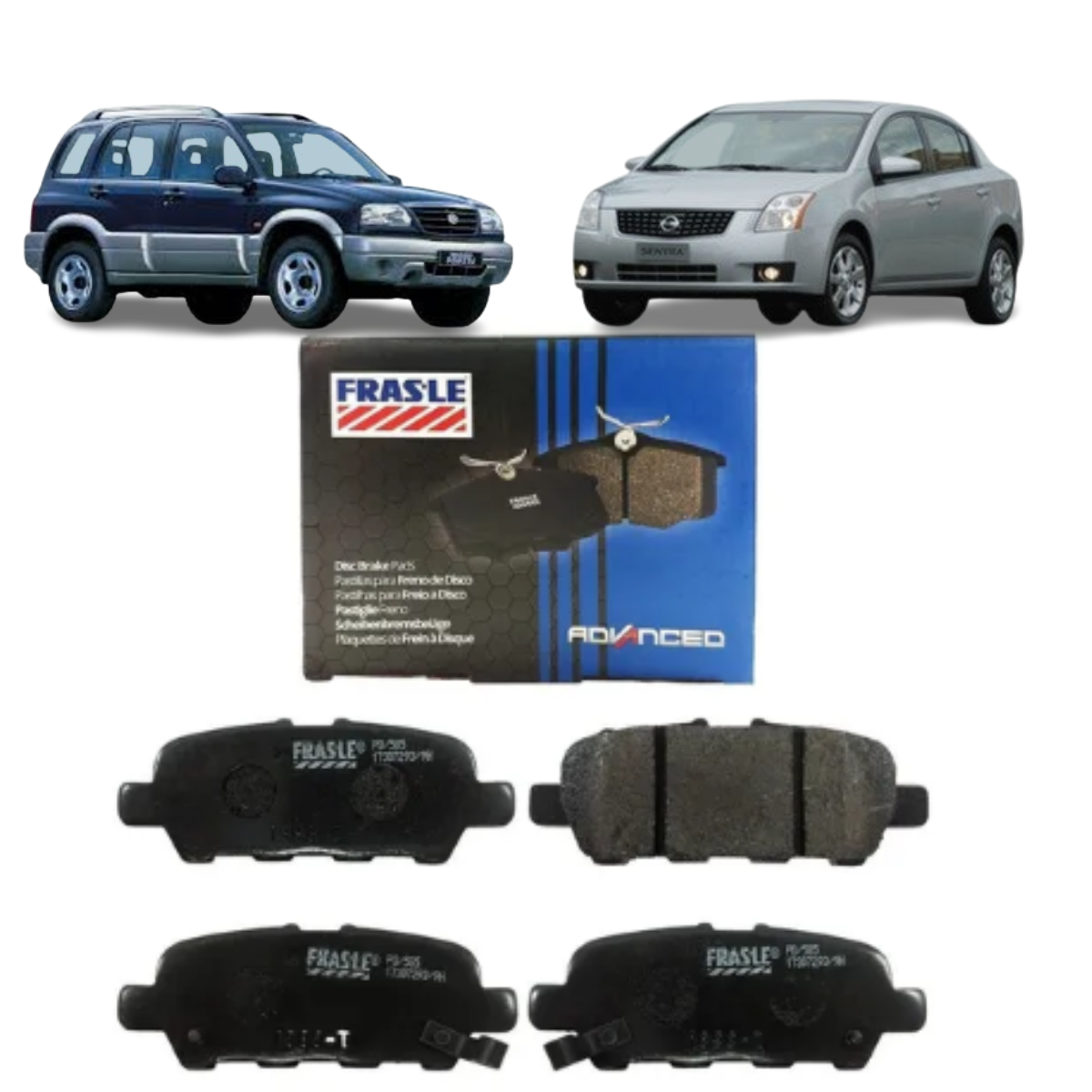 Pastilha Freio Traseira Nissan Suzuki Infiniti - PD585 Frasle