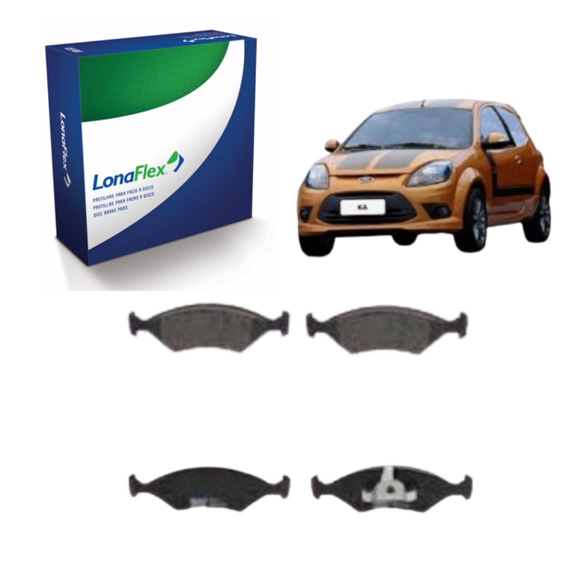Pastilha Freio Dianteira Corsa Classic Celta - P79 Lonaflex