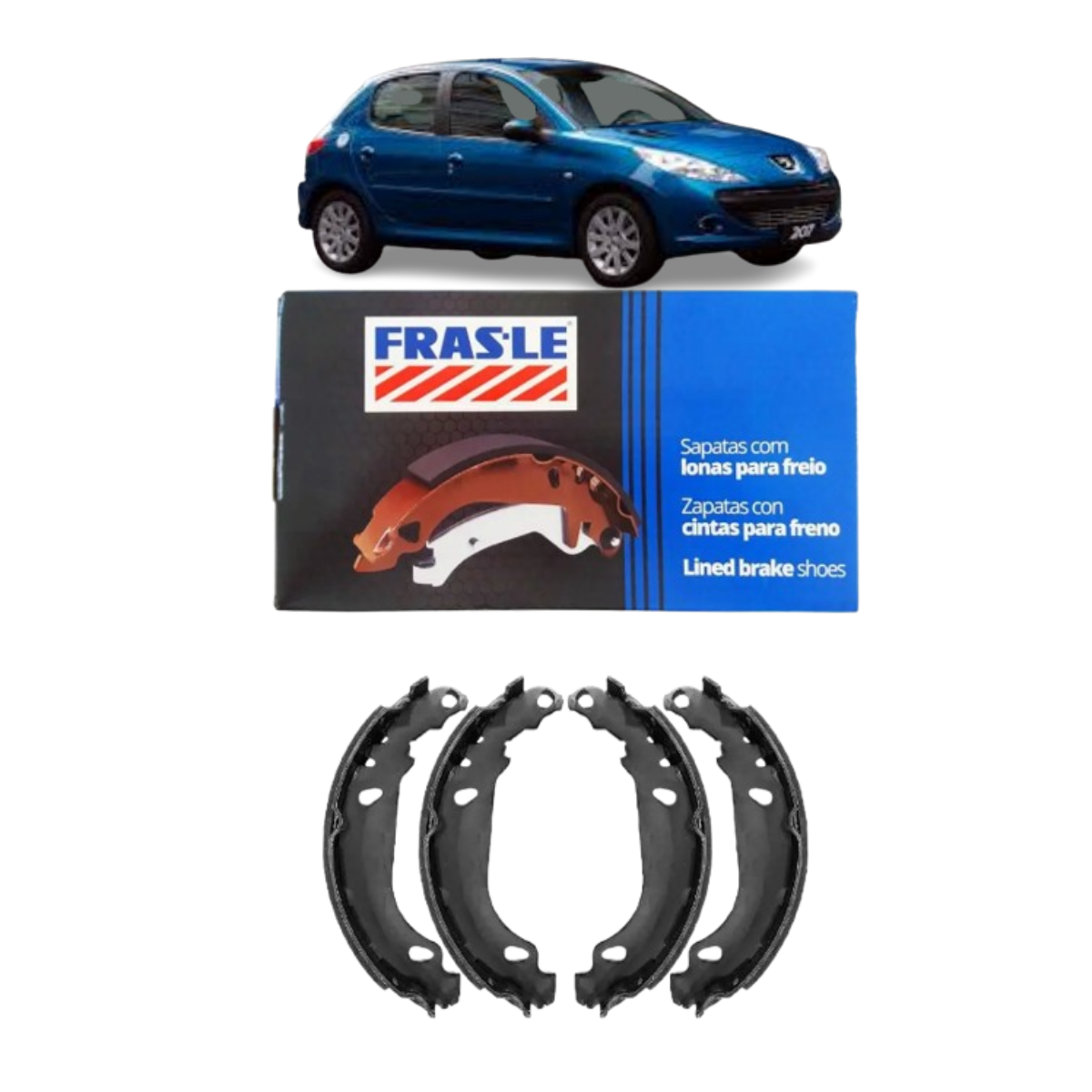 Sapata Freio Dianteira Hilux SW4 4x4 3.0 - PG202CP Frasle