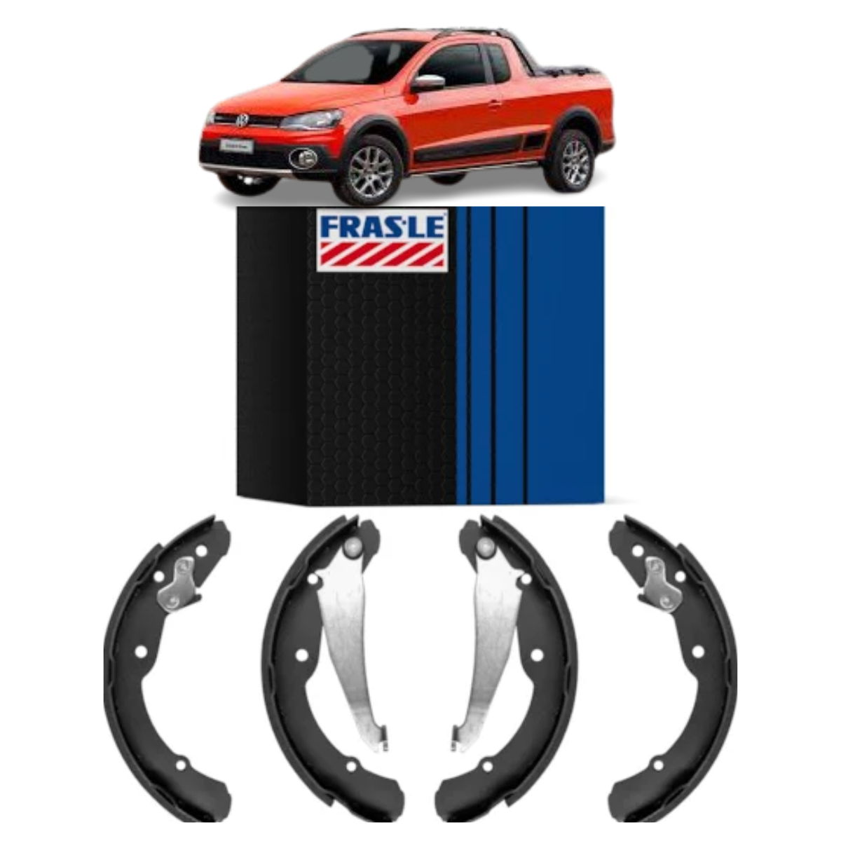 Sapata Freio Traseira Saveiro Inca Van  - VW280CPA Frasle