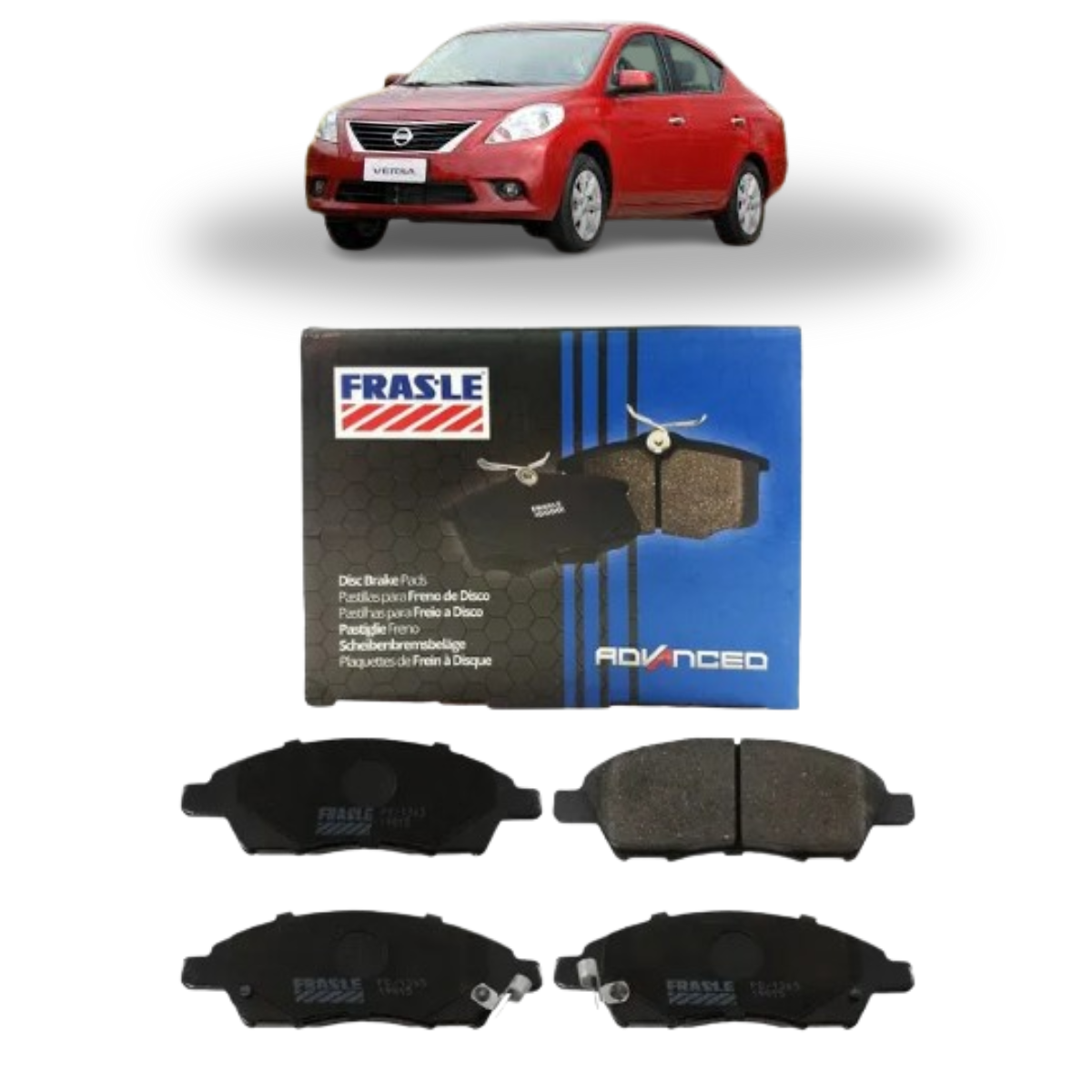 PD1365 PAST FREIO DIANT NISSAN VERSA 1.0