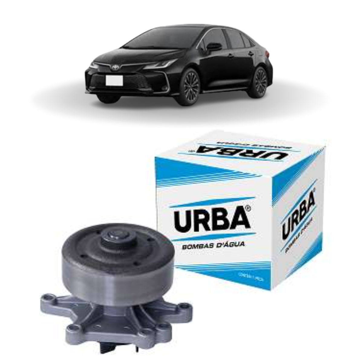 Bomba D Água UB0703 URBA - Peugeot 206 207 307 Citroën C3 C4