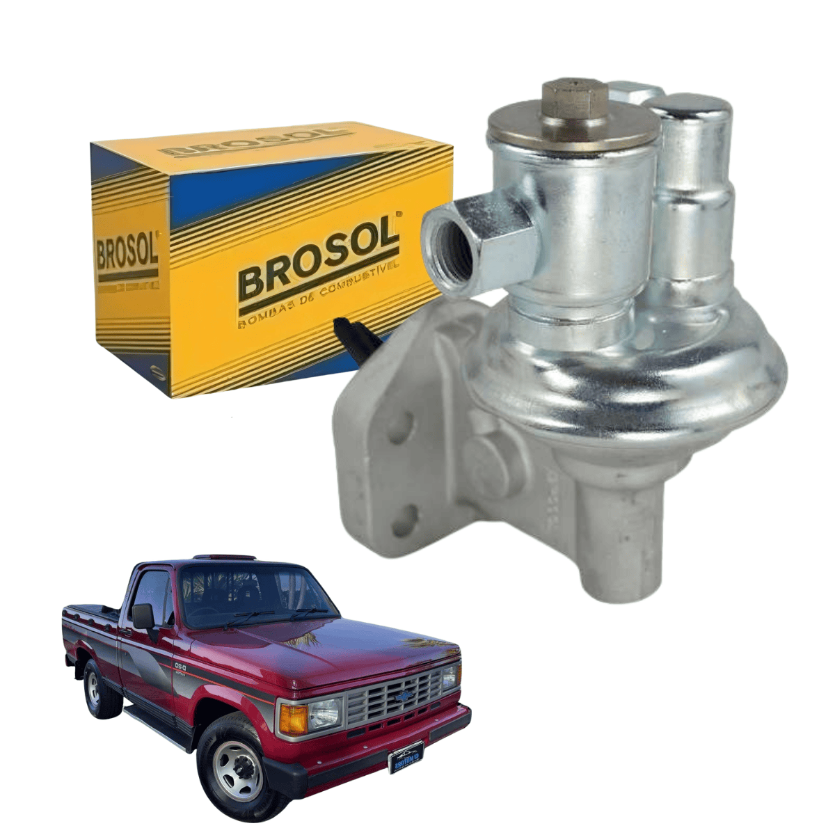 Bomba de Combustível Mecânica Chevrolet D-20 - 260900 Brosol