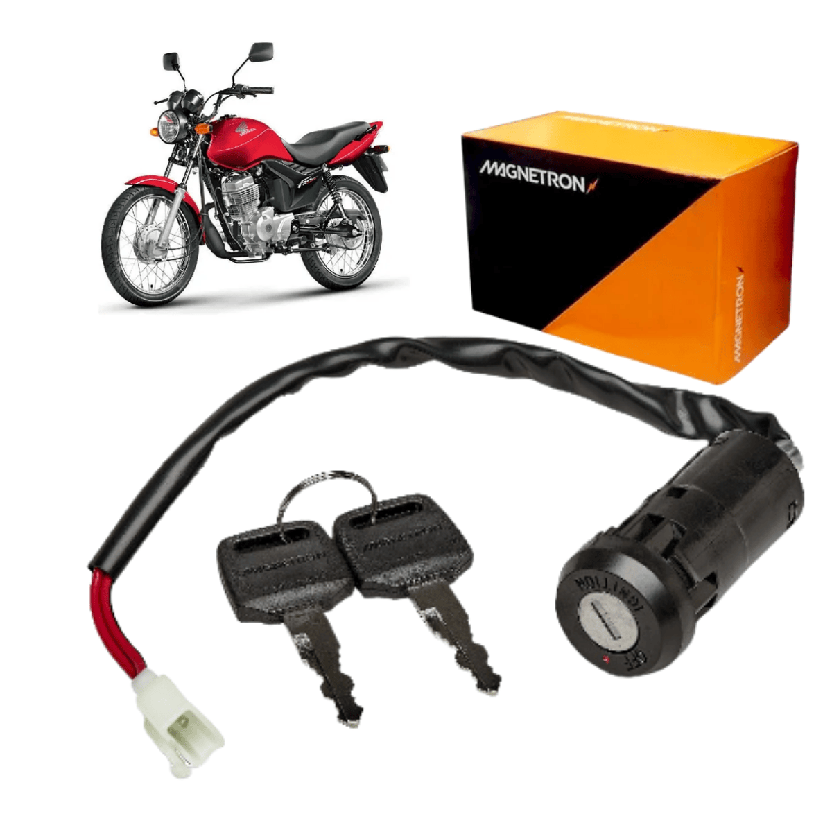 Chave Ignição CG 125 Fan KS ES 2009 a 2013 - 90260270 Magnetron