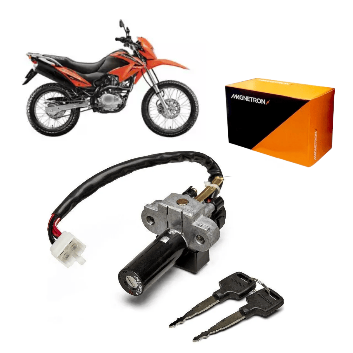 Chave Ignição NXR 150 Bros 09 a 10 - 90260180 Magnetron